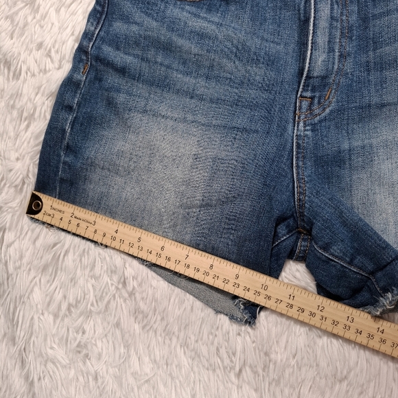 Madewell The Perfect Jean Short Shorts High Rise Denim Cut Off Womens Size 28 - Picture 6 of 11